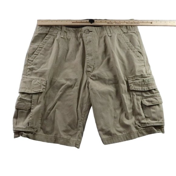UNION BAY Shorts Men's Cargo Pockets Relaxed Fit Brown Size 42 - Picture 7 of 12